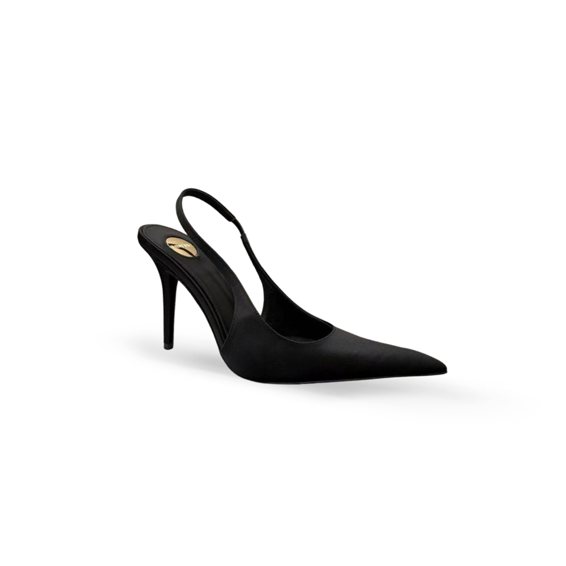 Y51 deroche slingback pumps in satin crepe 8591049qnag6833